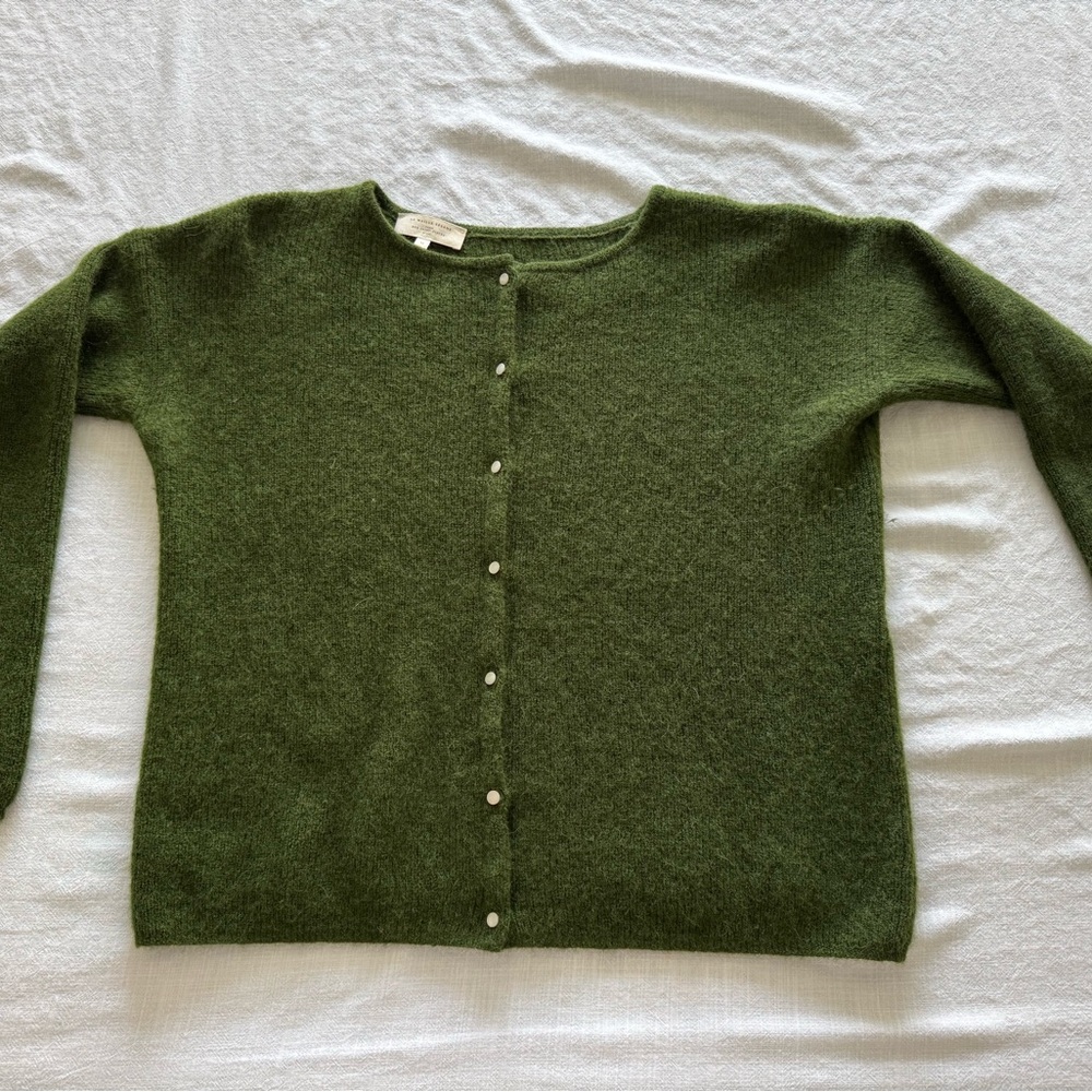 Sezane - Gaspard Cardigan - Medium - Perfect Green - Picture 2 of 10